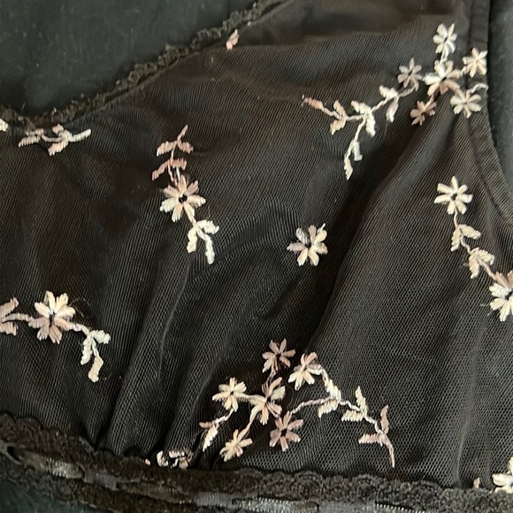 Floral Embroidered Slip Dress Nightgown - Picture 3 of 7